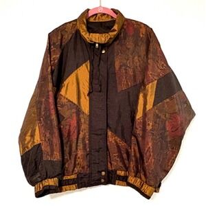90's style 2-piece track suit-black-women's size M-raglan sleeves elastic waist